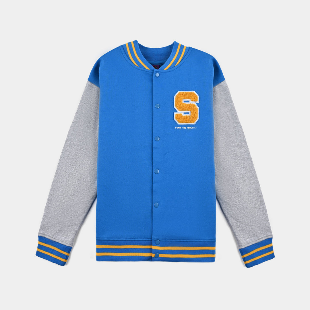 Boys Fleece Jacket The Hedgehog-Blue