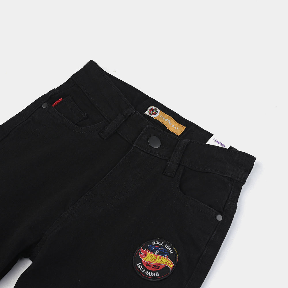 Boys Denim Stretch Pant Hot Wheels-BLACK