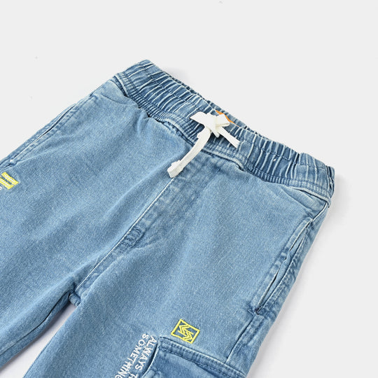 Boys Denim Stretch Pant Make New Rules-Ice Blue