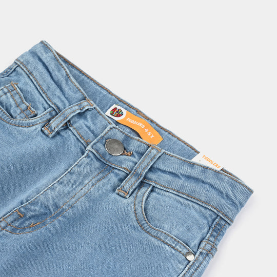 Boys Denim Stretch Pant Basic Cargo-Ice Blue