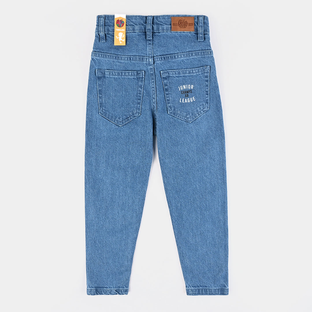 Boys Denim Stretch Pant Junior Champs-Ice Blue