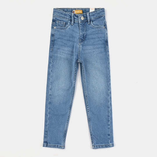 Boys Denim Stretch Pant Basic Regular Fit-LT.Blue