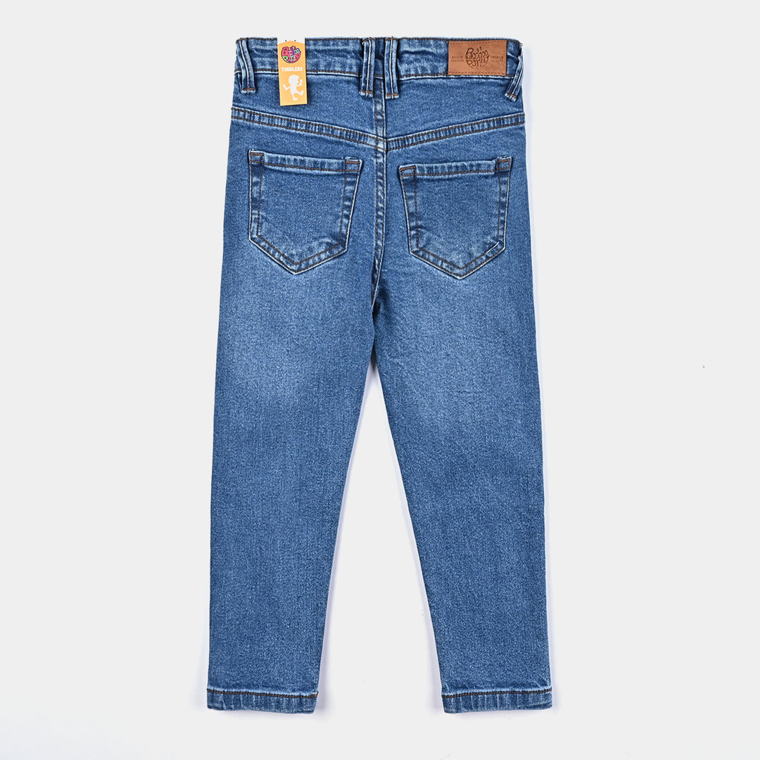 Boys Denim Stretch  Pant Basic Regular Fit - Mid Blue