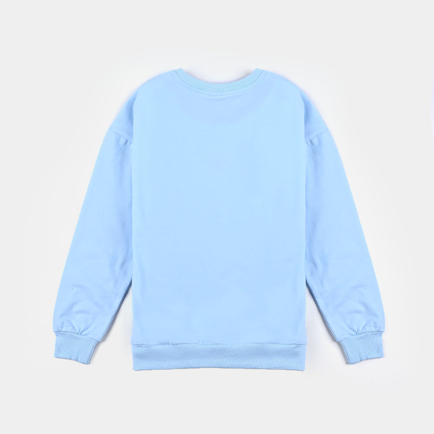 Girls Cotton Terry Sweatshirt Character-LT.Blue