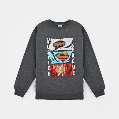 Boys Cotton Terry Sweatshirt Justice-Melange