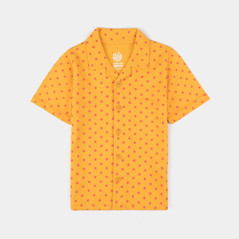 Boys Poly Cotton Jersey Night Wear-Citrus