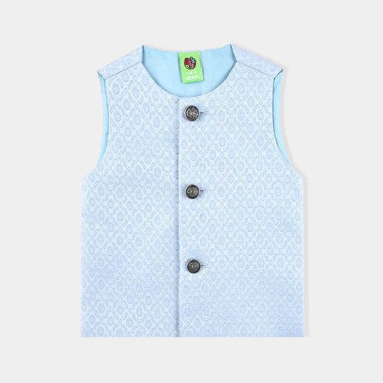 Infant Boys Poly Viscose Waistcoat (BLENDED)-L/BLUE