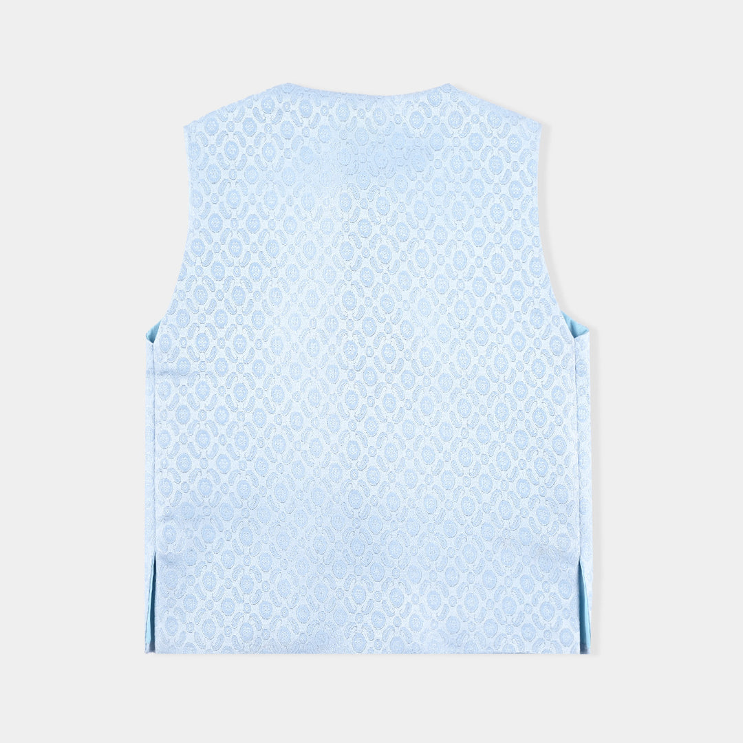 Infant Boys Poly Viscose Waistcoat (BLENDED)-L/BLUE