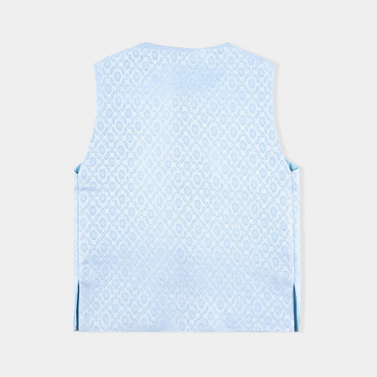 Infant Boys Poly Viscose Waistcoat (BLENDED)-L/BLUE