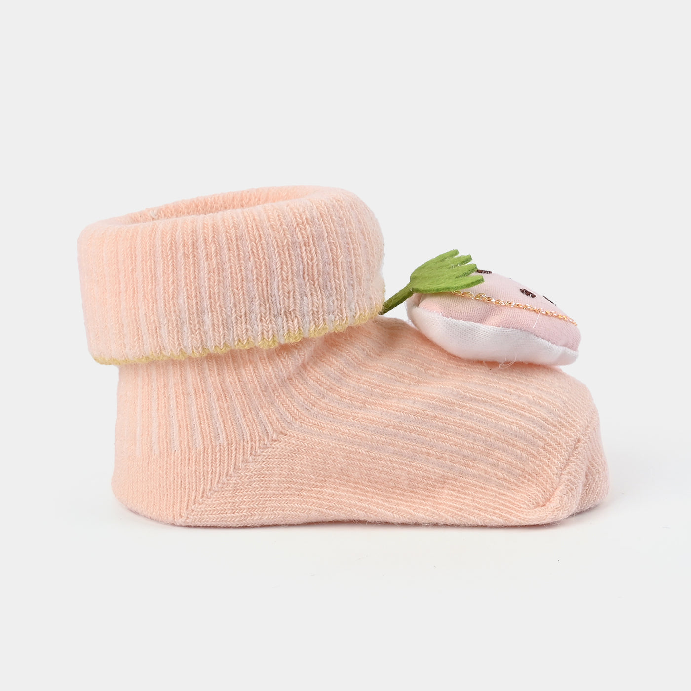 NEW BORN BABY 1 PAIR SOCKS | Peach