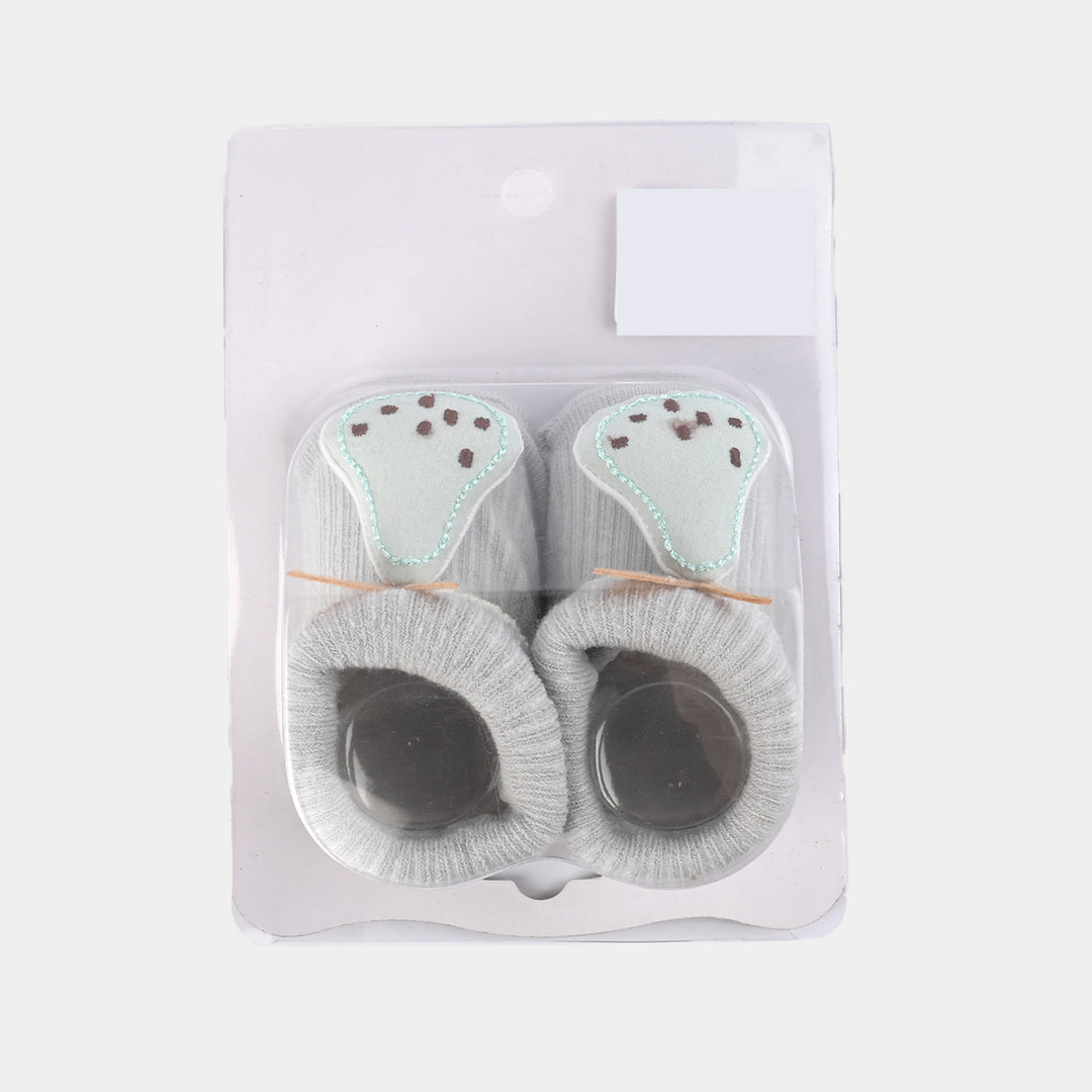 NEW BORN BABY 1 PAIR SOCKS | GREY