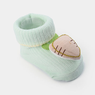 NEW BORN BABY 1 PAIR SOCKS | Sea Green