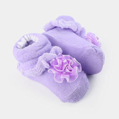 NEW BORN BABY 1 PAIR SOCKS | Purple