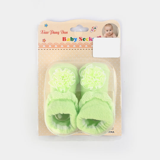 NEW BORN BABY 1 PAIR SOCKS | Green