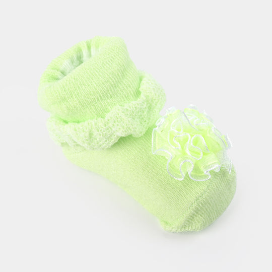 NEW BORN BABY 1 PAIR SOCKS | Green