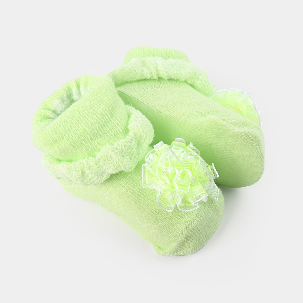 NEW BORN BABY 1 PAIR SOCKS | Green