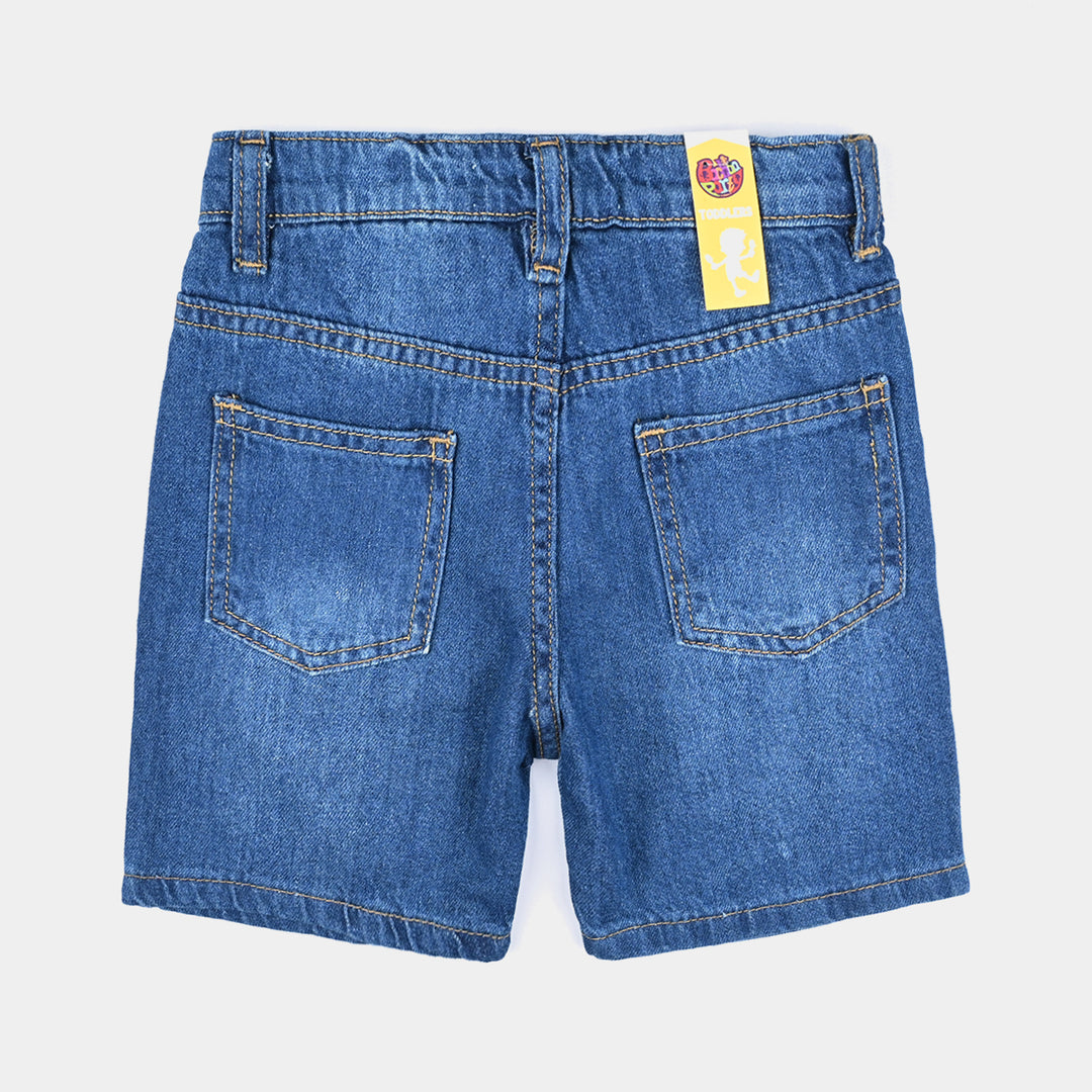 Boys Denim rigid Short-Light Blue