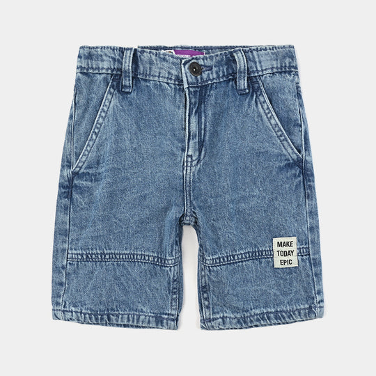 Boys Denim rigid Denim Short Make Today-LT.Blue