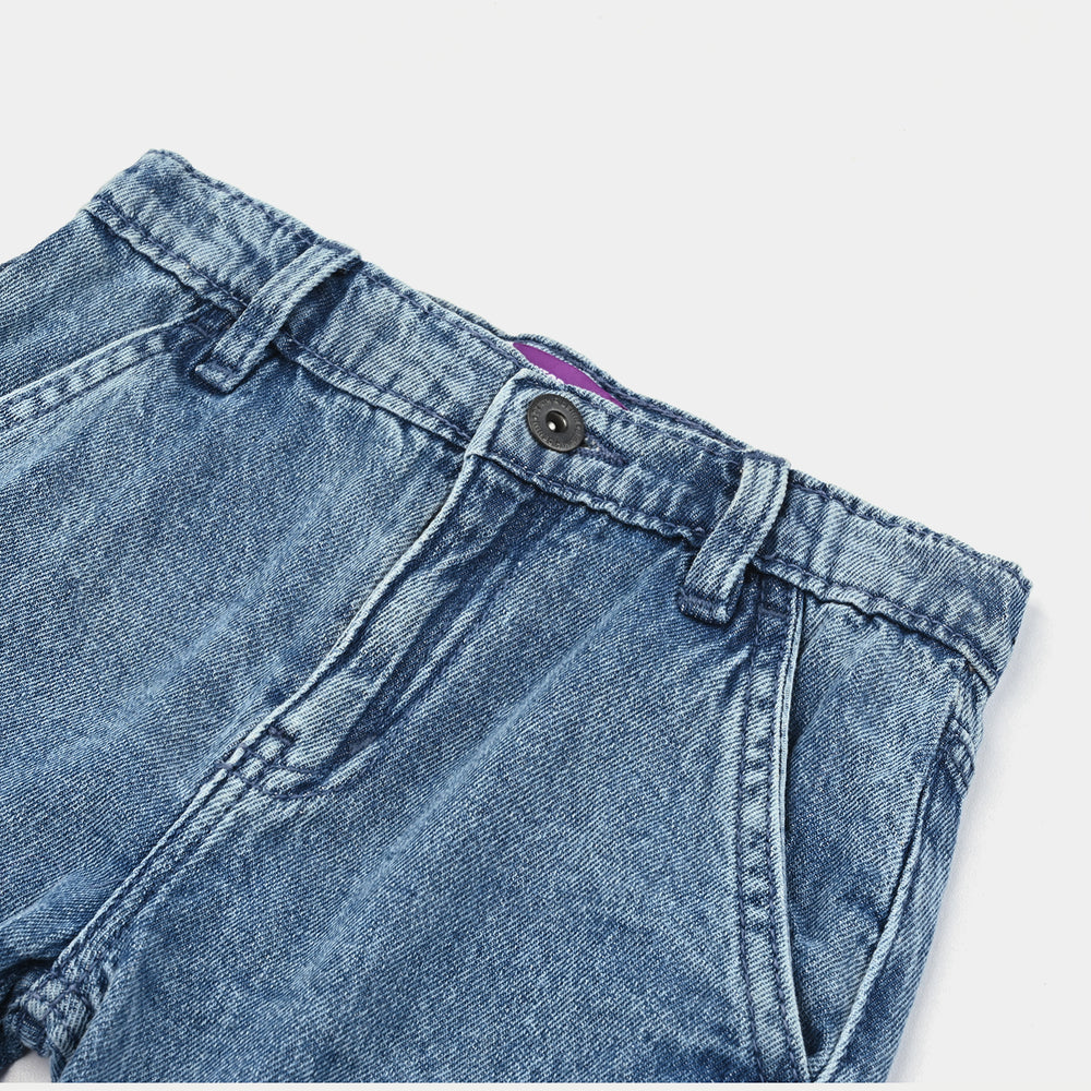 Boys Denim rigid Denim Short Make Today-LT.Blue