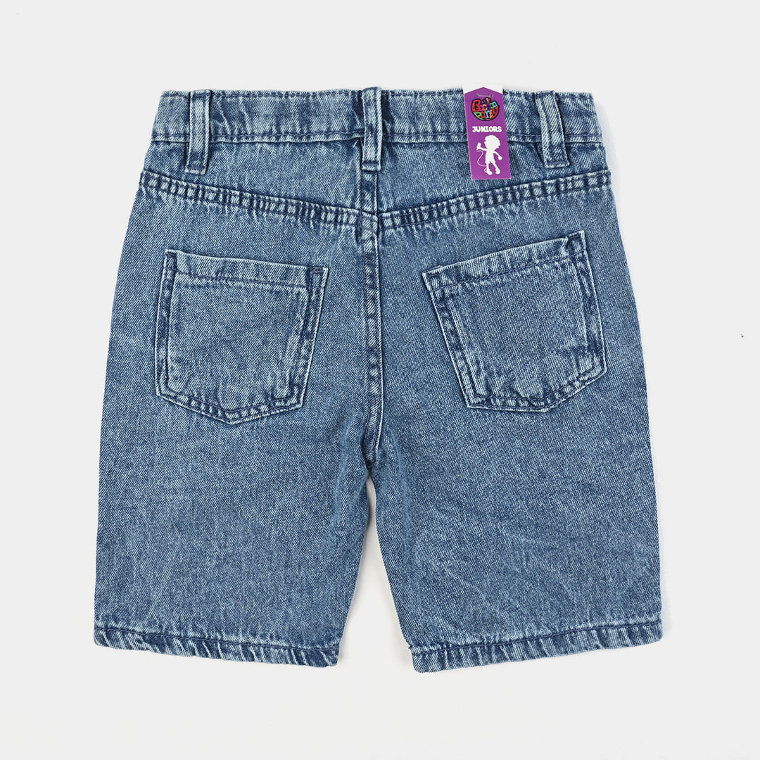 Boys Denim rigid Denim Short Make Today-LT.Blue