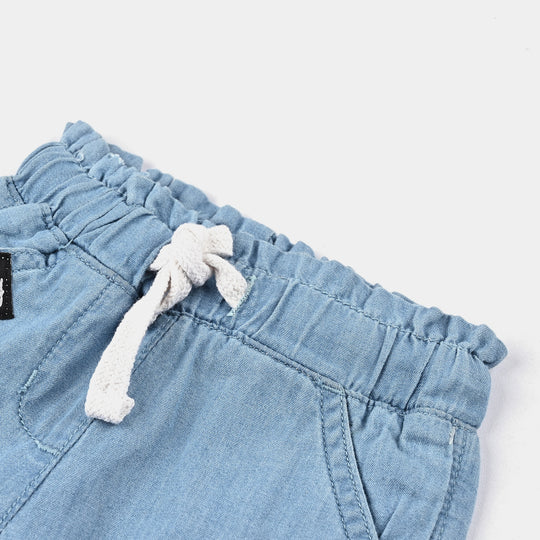 Infant Girls Denim Short-LT.Blue