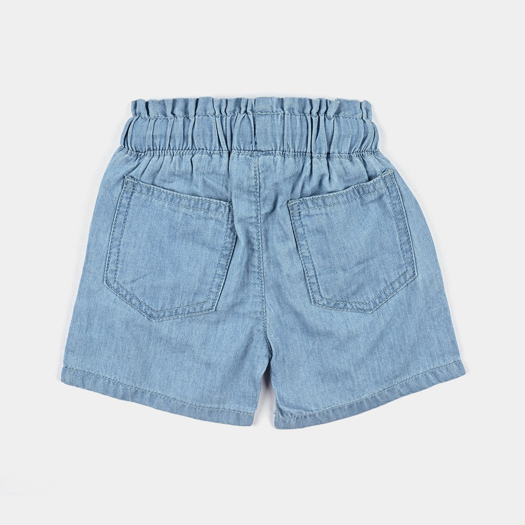 Infant Girls Denim Short-LT.Blue