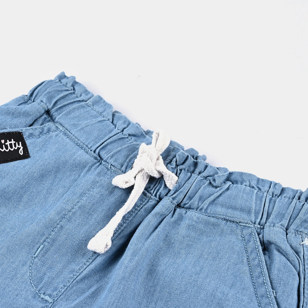 Girls Denim rigid Denim Short - LT.Blue