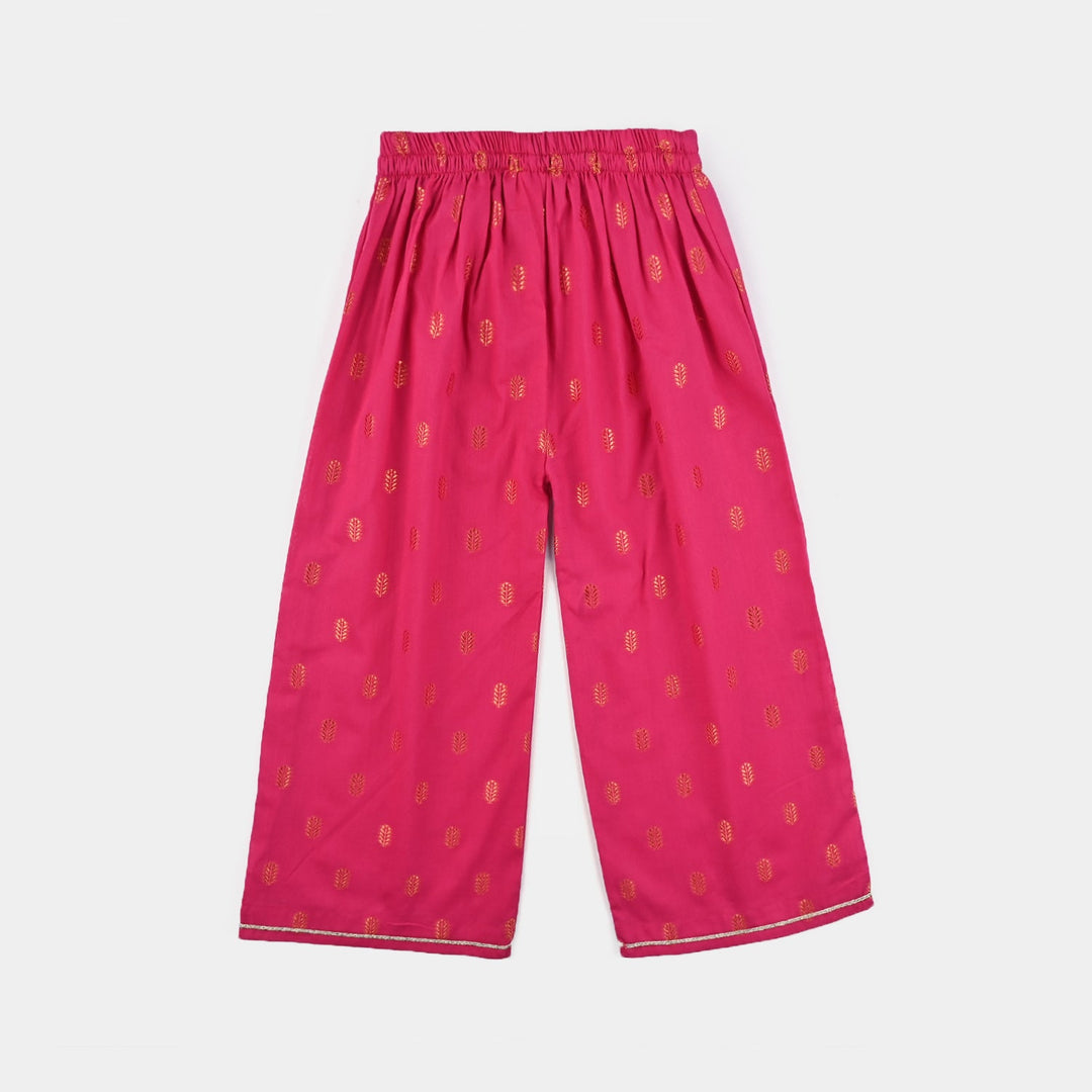 Girls Jacquard Emb 2 Pcs Rumi-Pink