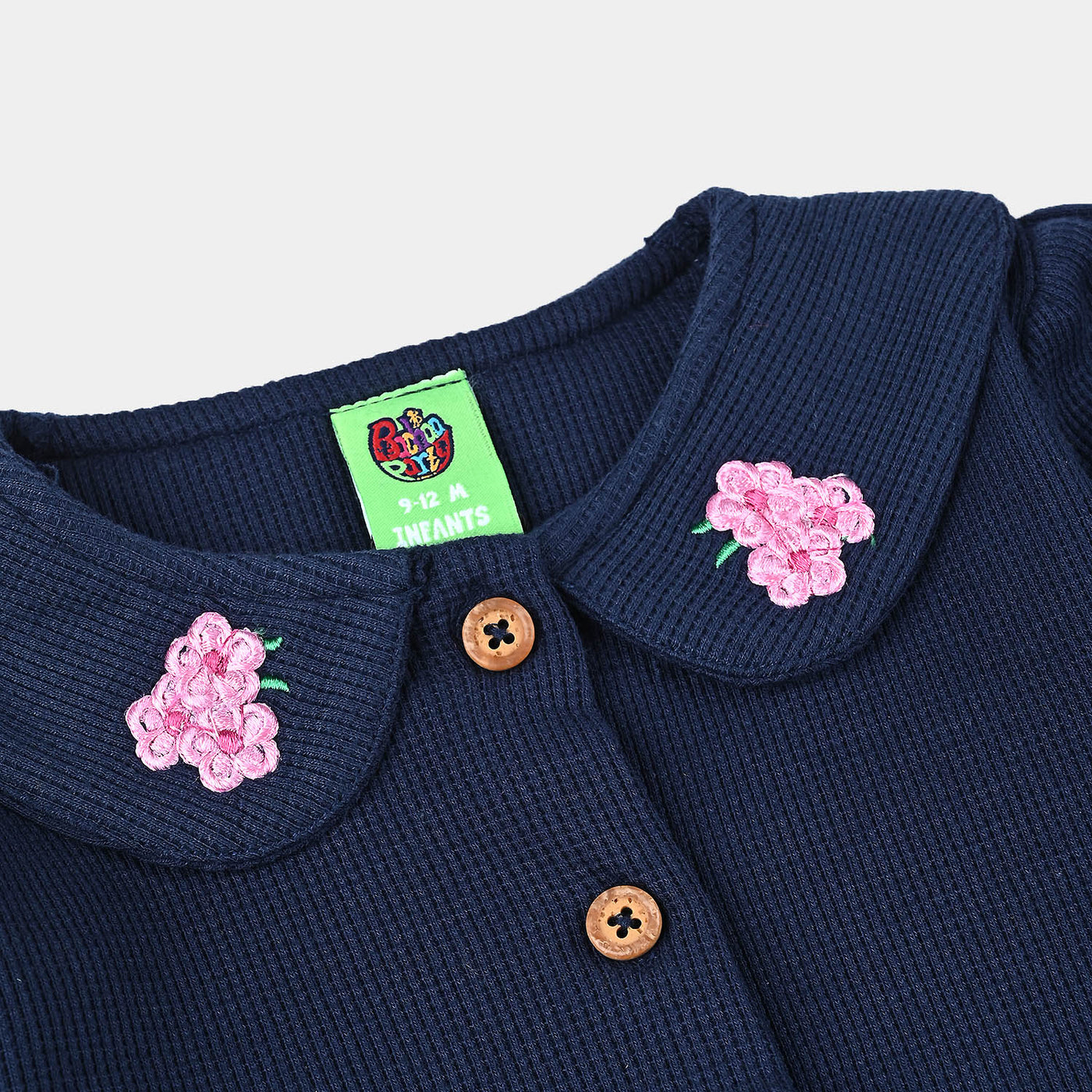 Infant Girls Thermal Suit Front Open-NAVY