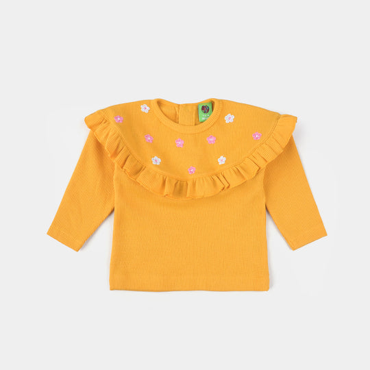 Infant Girls Thermal Suit Fashion Frill-Citrus