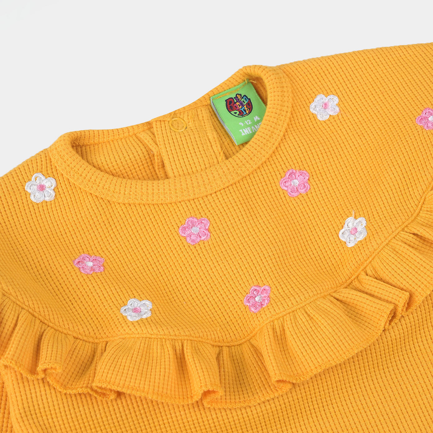 Infant Girls Thermal Suit Fashion Frill-Citrus