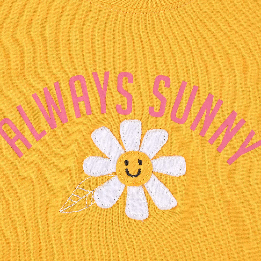 Girls Cotton Jersey T-Shirt H/S Always Sunny-Citrus