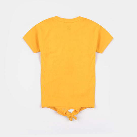 Girls Cotton Jersey T-Shirt H/S Always Sunny-Citrus