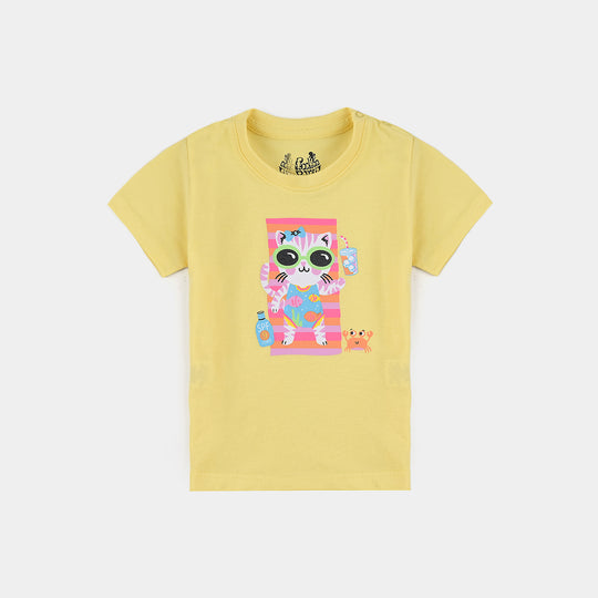 Infant Girls Cotton jersey T-Shirt Kitty