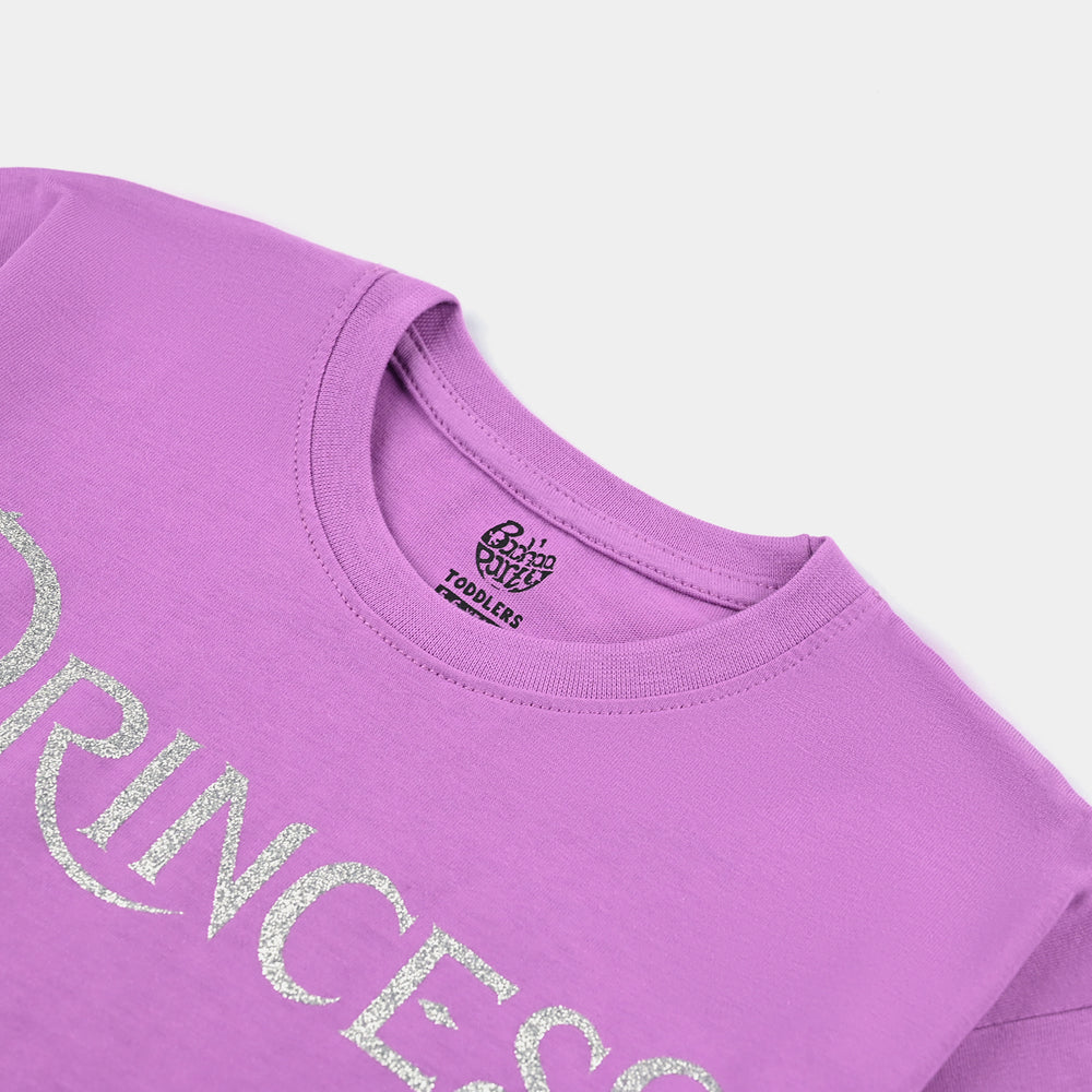 Girls Cotton Jersey T-Shirt H/S Princess