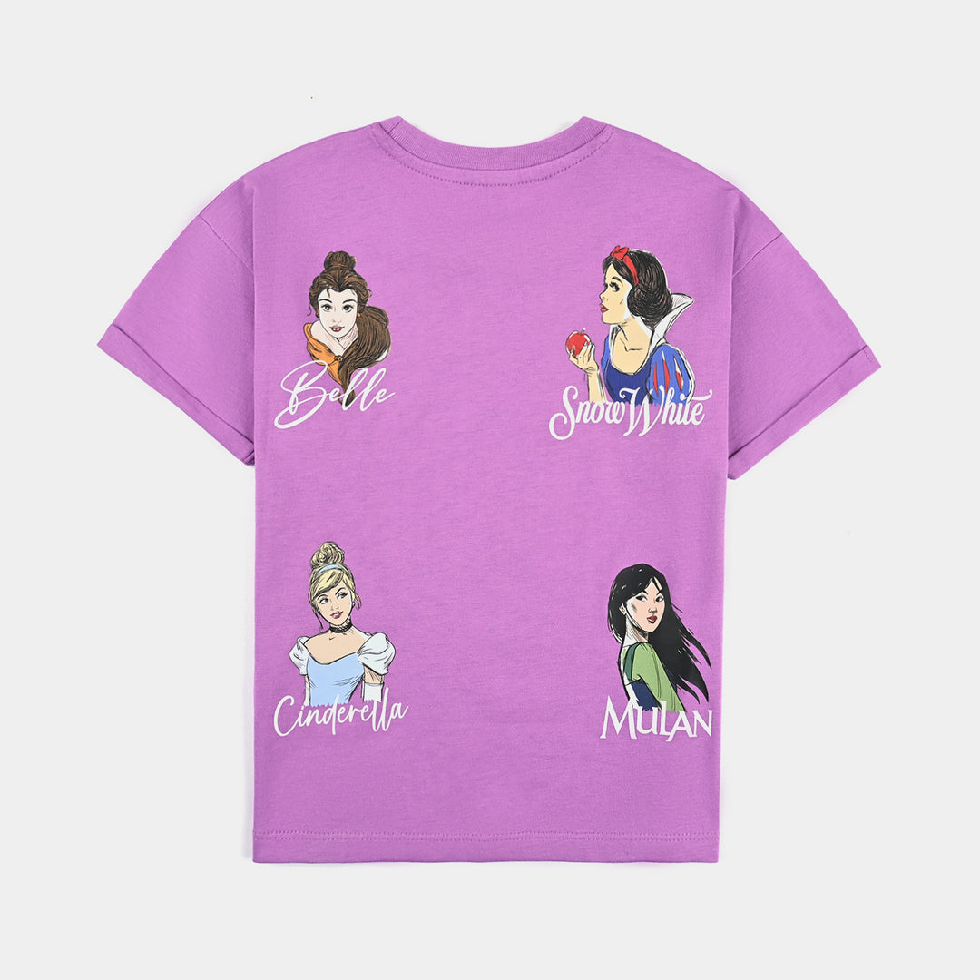 Girls Cotton Jersey T-Shirt H/S Princess