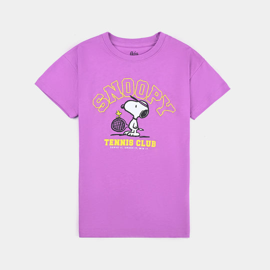 Girls Cotton Jersey T-Shirt H/S Character