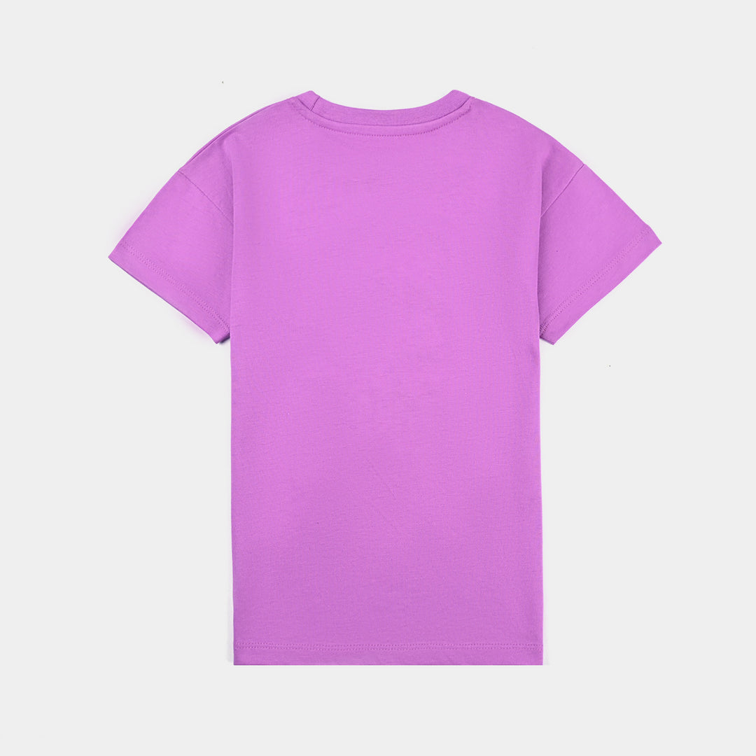 Girls Cotton Jersey T-Shirt H/S Character