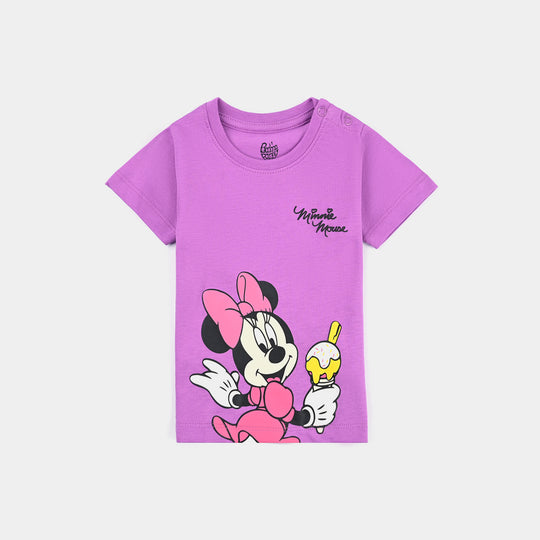 Infant Girls Cotton Jersey T-Shirt Ice Cream-Rad.Orchid