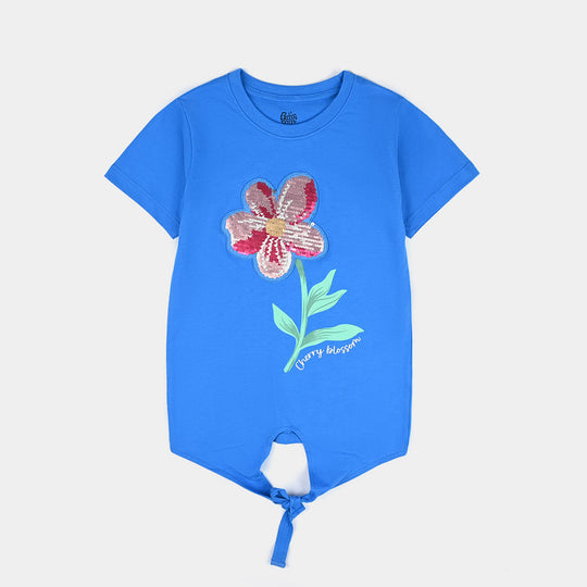 Girls Cotton Jersey T-Shirt H/S Cherry Blossom