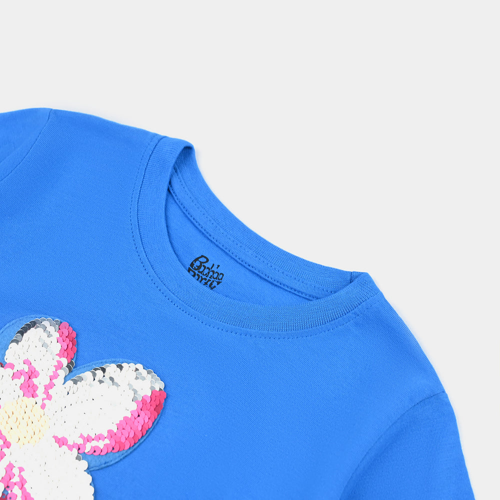 Girls Cotton Jersey T-Shirt H/S Cherry Blossom