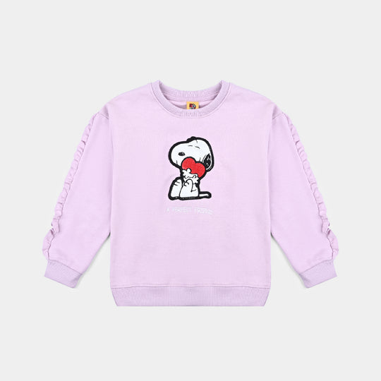 Girls Cotton Terry Sweatshirt A Perfect Friend