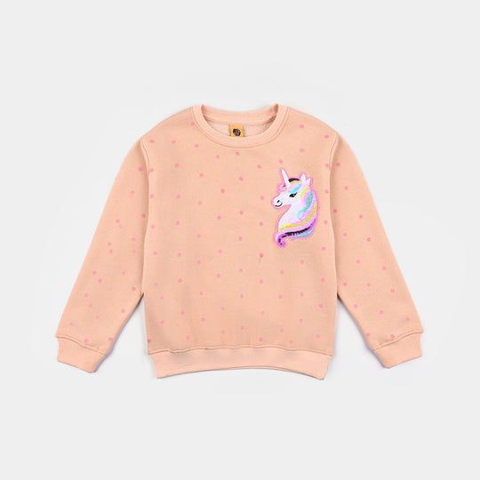 Girls Cotton Terry Sweatshirt