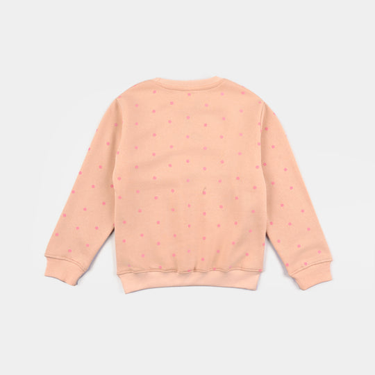 Girls Cotton Terry Sweatshirt