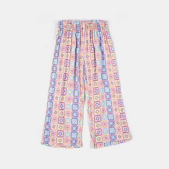 Girls Viscose Co-ord Set Pastel Tones-Multi