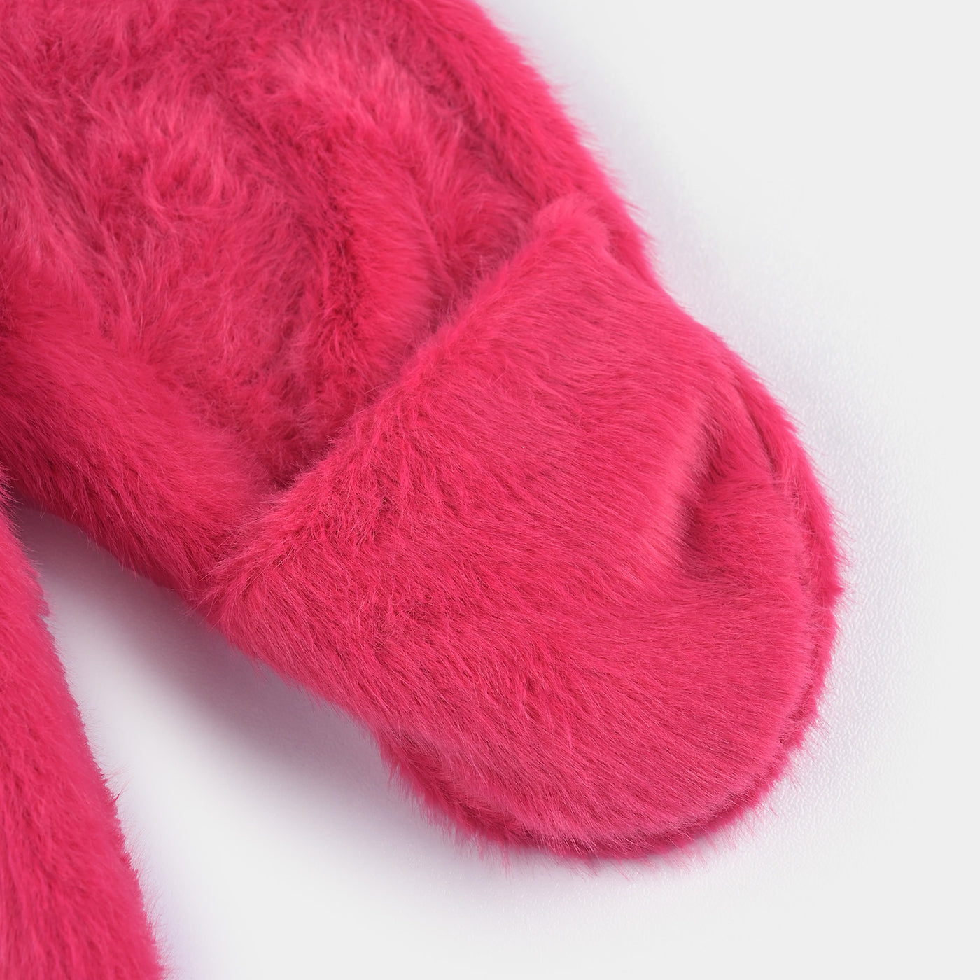 Infant Girls Sherpa Romper Fur-Hot Pink