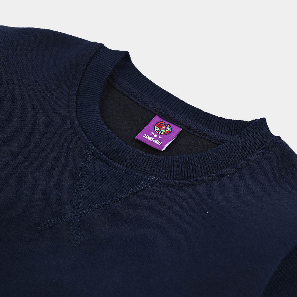 Boys Fleece Sweatshirt-NAVY