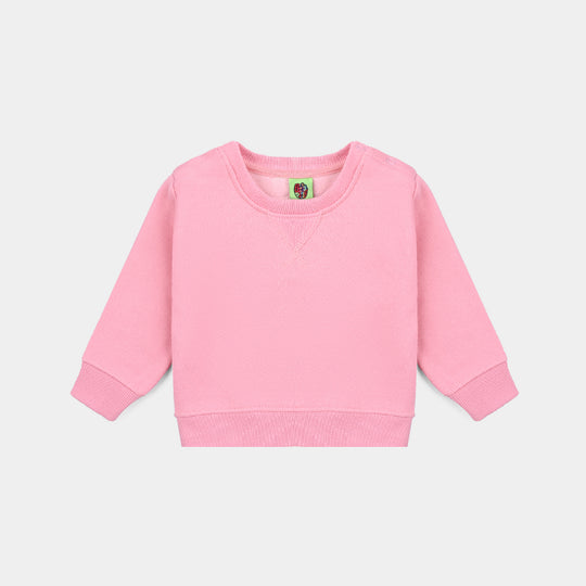 Infant Girls Fleece Sweatshirt Basic-Pink