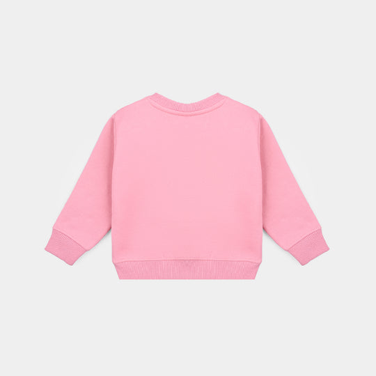 Infant Girls Fleece Sweatshirt Basic-Pink