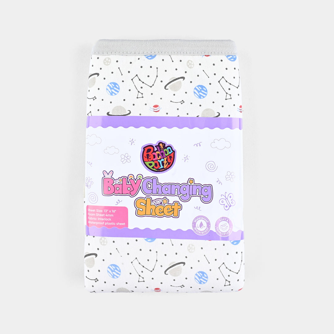 Baby Changing Sheet 13*16 Moon | Light Grey